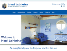 Tablet Screenshot of motellamarina.com